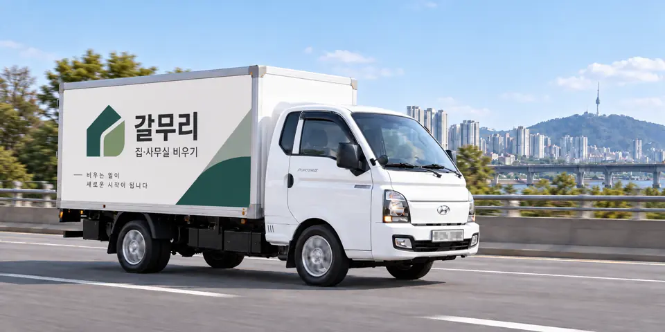 갈무리 작업 차량을 그린 그림, 항동7가 유품정리